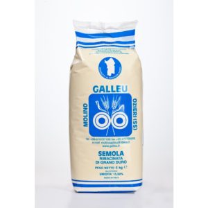 1 Confezione Galleu Semola Rimacinata Grano Duro 5 Kg