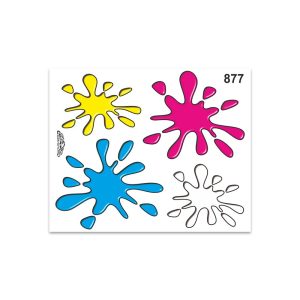 Adesivi Stickers Medi Tris Splash 13,5 x 16 cm